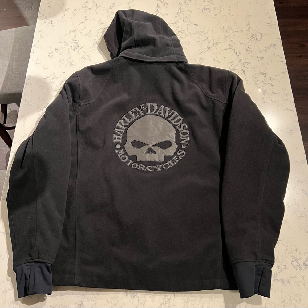 Harley Davidson Cross Roads Il
Fleece Hooded Jacket Willie G Skull Size 2XL - Picture 3 of 16